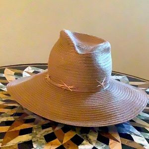 Gigi Burris straw wide brim fedora